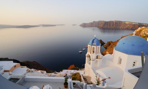 Santorini Greece 2025 - Just prior to first earthquake struck.